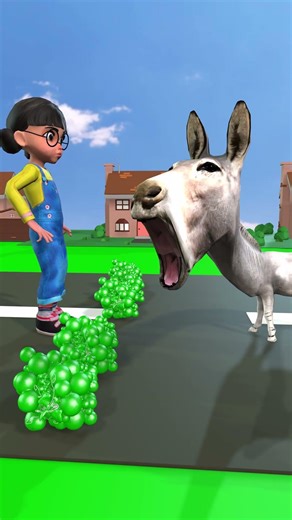 A Dog & Scary Teacher feed a Grapes to a cow 🐄🍇😂 #Funny #Comedy #Shorts #ScaryTeacher3D