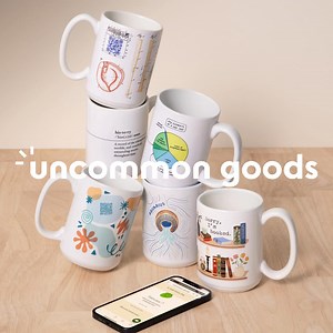 Discover something new EVERY SINGLE DAY✨ Just scan your mug's QR code for fun facts, literary quotes, or even your horoscope! | Uncommon Goods | Facebook