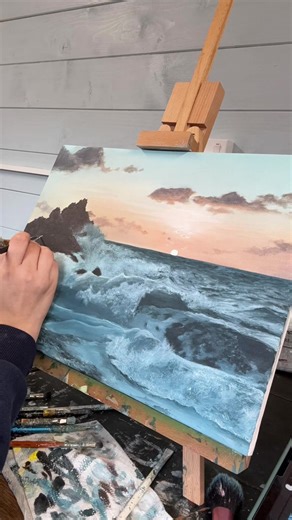 My First 2026 Landscape Painting Time-Lapse