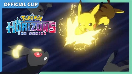 When Cap throws its hat off you know some action is about to go down!⚡ Friede and Captain Pikachu face Spinel and Umbreon in a fierce battle. | Pokémon