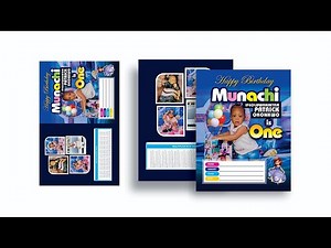 Exercise Book Cover - Birthday Design Tutorial