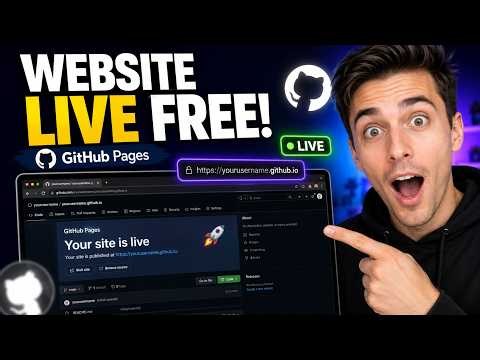 how to host website on github -for free