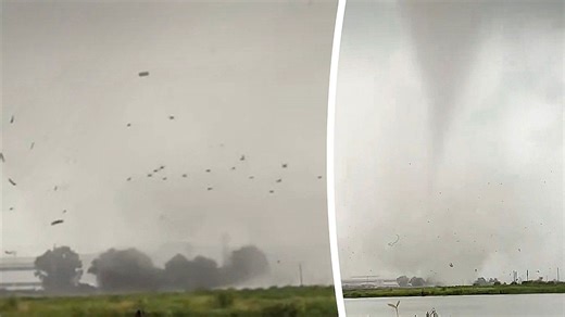Waterspout tornado tears through Thai coastal village