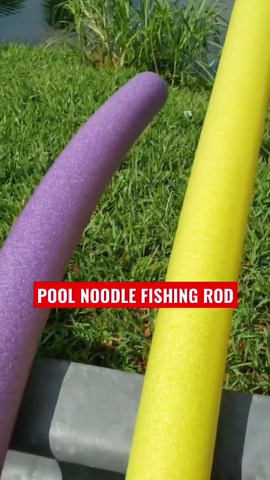 DIY Pool Noodle Fishing Rod