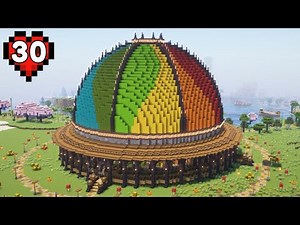 Building a Massive Auto Sheep-Shearing Wool Farm in Hardcore Minecraft