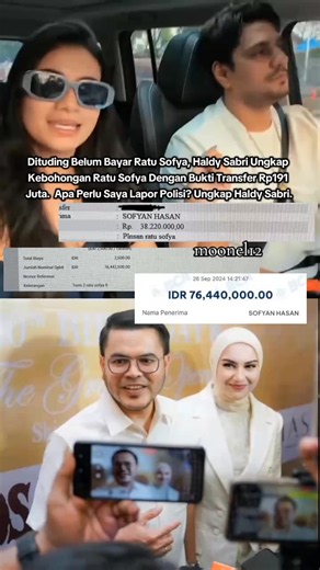 Perseteruan antara aktris Ratu Sofya dengan pihak rumah produksi HAS Pictures memasuki babak baru. Haldy Sabri selaku CEO HAS Putra Group akhirnya turun tangan dengan mengunggah klarifikasi terbuka serta bukti transfer bank senilai ratusan juta rupiah melalui akun Instagram-nya pada Rabu (10/6/2026). Langkah ini diambil guna menepis tudingan miring sekaligus memberikan peringatan keras untuk melaporkan balik sang aktris atas dugaan penyebaran berita bohong. #fyp #fyppppppppppppppppppppppp #berit