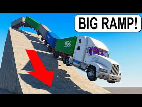 I Drive a Truck Off the BIGGEST Ramp on Roblox BUT It Went WRONG Mid Air...