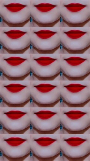 Close-Up Lip Makeup Tutorial with Bright Red Lipstick