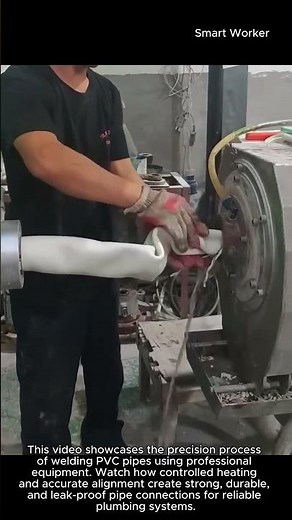 How Professionals Weld PVC Pipes Perfectly #worker #process #PVC #welding #plumbing