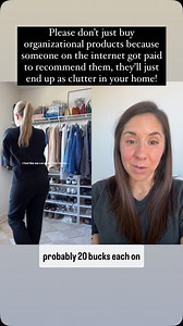 Immediately abandons cart… 😜 I hope you see that for most influencers, it doesn’t matter what they sell you, as long as it’s more. In this example someone is selling organizational bins for their organizational bins, to put a daily use item on the highest shelf, and oh yeah, also selling you a stepstool that you can trip over constantly. The truth is, you can set up SIMPLE, functional organizational systems that make your life EASIER, not harder. And that don’t cost much (if any) money. #declut