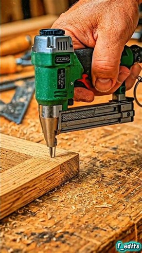 This Machine Installs Nails in Seconds! 😲 #mini #cutter #nails #wood #electric #naildesign #tools
