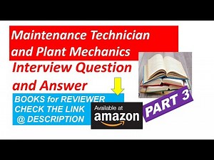 Maintenance Technician Interview and Answer PART 3