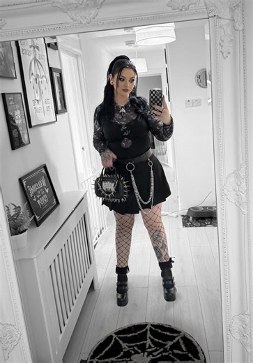 My application to be your online fashion bestie 🖤🤍 • • Info ⬇️ Skirt- Primark Mesh top/ Mary Jane’s/ socks- killstar Strappy top- showcase Belt- Disturbia Necklace- love Rokz Bag- blood culture clothing Tunnels- uk custom plugs #alternative #alt #altgirls #altfashion #altgirl