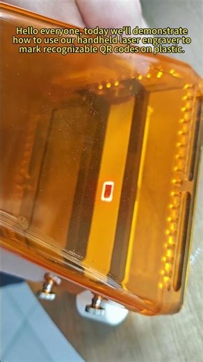Handheld Laser Engraving | Scannable QR Codes on Plastic 🔍✨