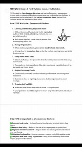 31K views · 160 reactions | FEFO (First Expired, First Out) in a...