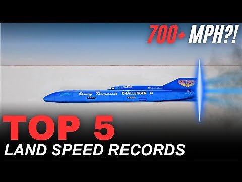 The FASTEST Cars in History - Top 5 Official Land Speed Records