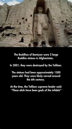 The Taliban destroyed these Buddha statues