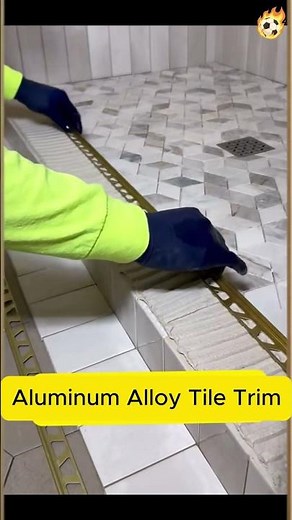 How to Install Aluminum Tile Trim Profiles | Tile Edge Finishing Solution #interiordesign