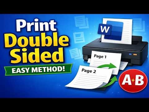 How to Print Double Sided in Word | Print on Both Sides in Microsoft Word
