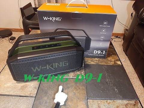 W-King D9-1 Bluetooth Speaker Overview and Sound Demo (Green & Black). Not TWS Compatible with D9.
