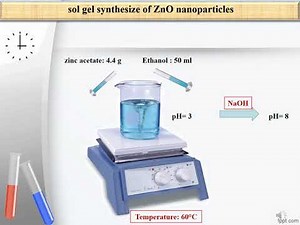 Sol gel synthesize of ZnO nanoparticles
