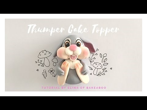 Thumper Rabbit Cake Topper Tutorial