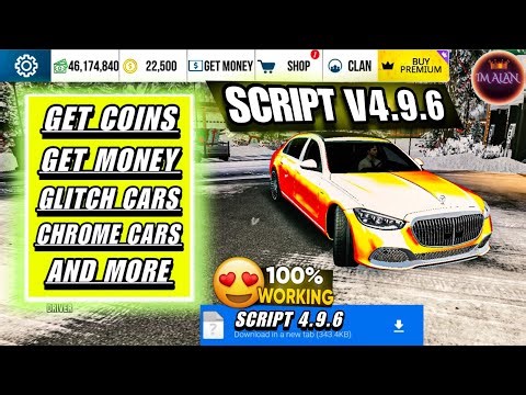 SCRIPT CAR PARKING MULTIPLAYER UPDATE V4.9.6 ALL IN ONE MENU 2025 UNLIMITED (COINS&MONEY) سكربت