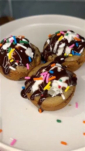 Chocolate chip cookie ice cream cups recipe