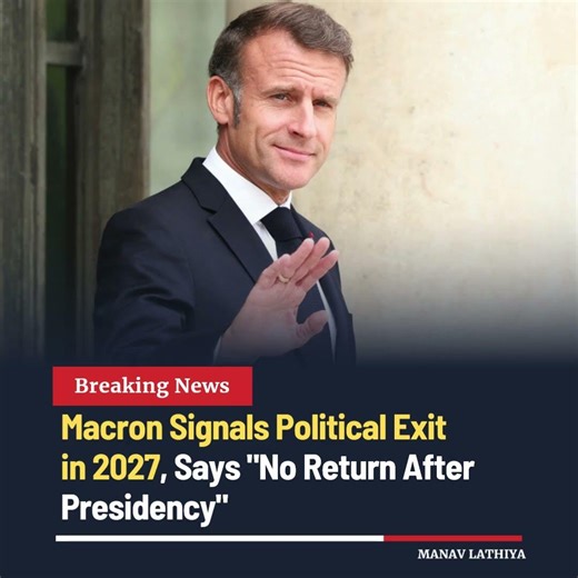 Macron Signals Exit in 2027 #macron #france #politics #leadership #europe #news #shorts