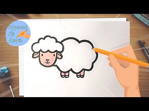 COMMENT DESSINER UN MOUTON | DESSIN FACILE POUR ENFANT | Apprendre A Dessiner