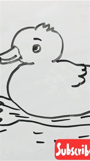 how to draw a duck easily/#shortvideo/#drawingtutorial
