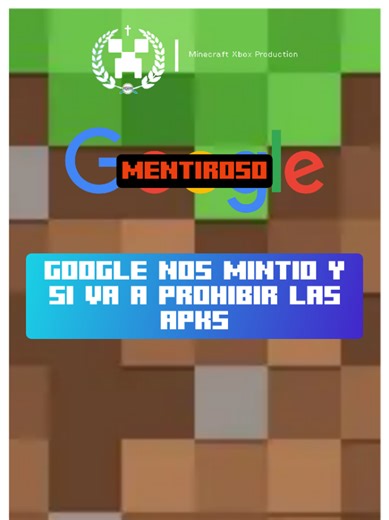 Google, el traidor de las APK en Minecraft