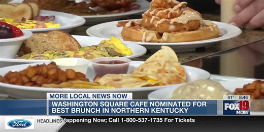 Washington Square Cafe nominated for Best Brunch in Northern Kentucky