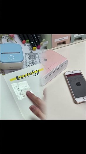 Take notes with a mini printer that doesn’t use ink!#study #studywithme