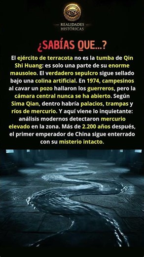 El peligroso misterio de la tumba del emperador de China 🇨🇳☠️ #Misterios #Historia