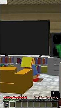 MY FRIEND LIVES IN MY HOUSE SECRETLY IN MINECRAFT 😱 #shorts
