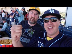 FLORIDA Spring Training BASEBALL 2024 BEGINS! BRUTAL FIRST PITCH at MLB GAME - BRAVES VS TB RAYS