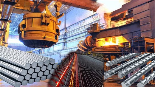 Manufacturing Process Of Iron Rod From Scrap Iron |Iron Rod Making Factory Tour. | Multiple HD | Facebook