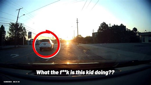 'It looks like a kid!': Dashcam appears to show eight-year-old driving herself to shop