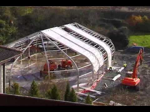 Construction of a Sprung Building - Fast Time Elapse