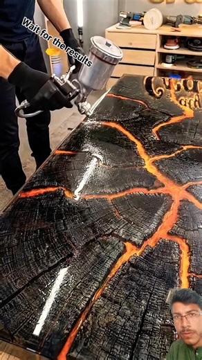 lava epoxy design table luxury #diy #interiormaster #flooringdesign #automobile #qualityflooring