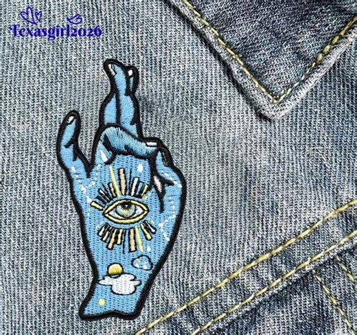 Good Luck I Love You Hand Sign Patch, ASL Gesture Positive Vibes Applique for Jackets Bags, Iron On, Sew On, Hook and Loop - Etsy