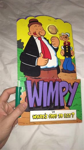 Wimpy Popeye book #popeye #cartoon