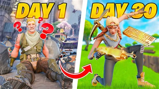 My 1 month controller to keyboard & mouse progression! (Fortnite)