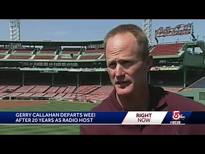 Gerry Callahan off the air at WEEI