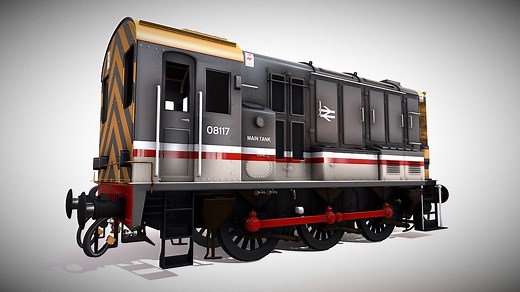 Train - BR Class 08 Shunter Swallow Livery - Download Free 3D model by timblewee
