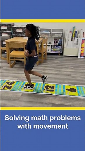 Solving math problems with movement