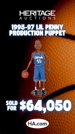 A piece with plenty of nostalgia and character, and one our favorites we’ve ever offered This Lil Penny production puppet found a new home over the weekend selling for $64,050 | Heritage Auctions Sports
