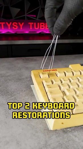 I restored these vintage keyboards 🛠️✨#fyp #diy #restoration #keyboard | The Craftsman