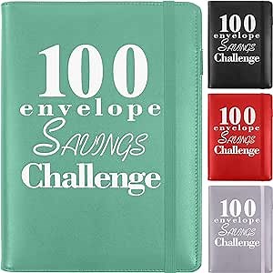 Nanaki 100 Envelope Challenge Book with Cash Envelopes, A5 Money Organizer, Savings Binder